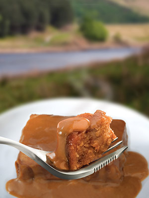 Wayfayrer RTE Camping food - Sticky Toffee Pudding on spork